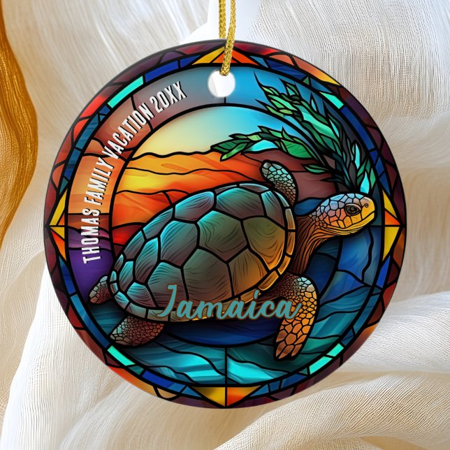 Jamaica Vacation Souvenir  Ceramic Ornament (Creator Uploaded)