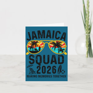 Jamaica vacation squad 2026 matching family trip card