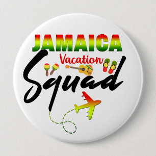 Jamaica Vacation Squad Group Matching Reggae   10 Cm Round Badge