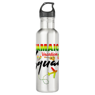 Jamaica Vacation Squad Group Matching Reggae  710 Ml Water Bottle