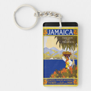 Jamaica vintage souvenirs key ring