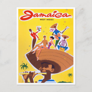 Jamaica vintage travel postcard