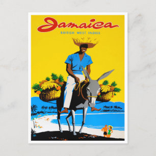 Jamaica vintage travel postcard