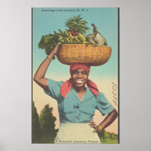 Jamaica Vintage Travel Poster