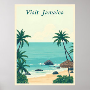 Jamaica Vintage Travel Poster