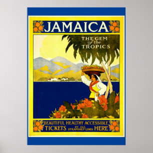 Jamaica, Vintage Travel Poster