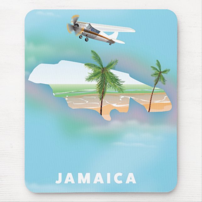 Jamaica Vintage travel poster Mouse Pad (Front)