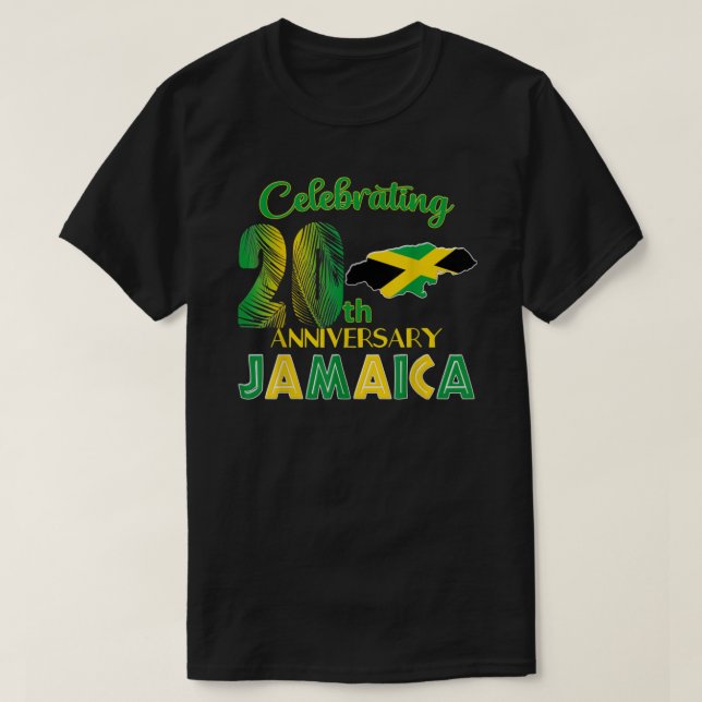 Jamaica Wedding Honeymoon 10th 50th 25th Anniversa T-Shirt (Design Front)
