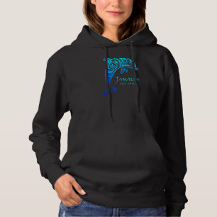 Jamaica West Indies Vintage Retro Tribal Dolphin V Hoodie