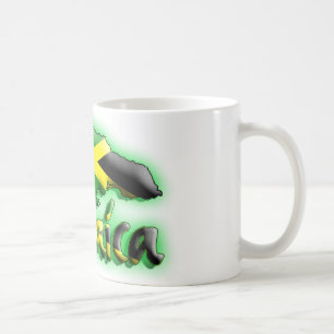 Jamaica with flag title coffee mug