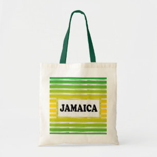 Jamaica Yellow Green Black Tote Bag
