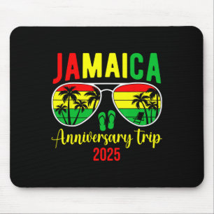 Jamaicaa Anniversary Trip 2025 Matching Couple Vac Mouse Pad