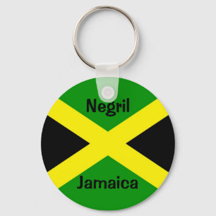 JamaicaFlag, Negril, Jamaica Key Ring