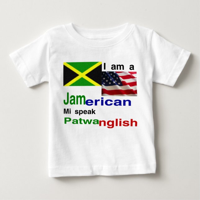 jamaican american baby T-Shirt (Front)