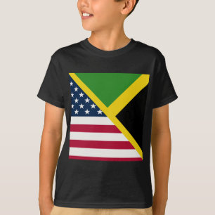 Jamaican American Flag Jamaica United States T-Shirt