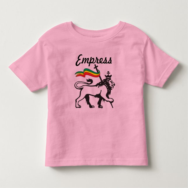 Jamaican Baby Clothes - Little Girl Dress: Empress Toddler T-Shirt (Front)