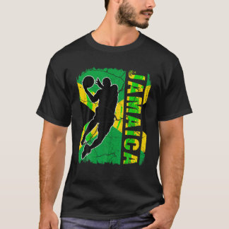 Jamaican Basketball Player Jamaica Flag Basketball T-Shirt