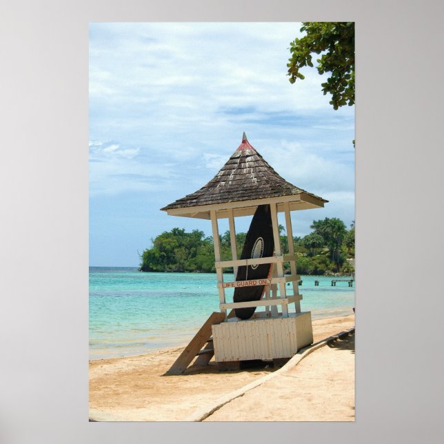 Jamaican Beach Poster (Front)