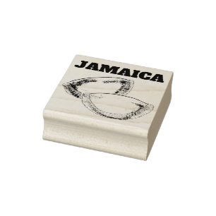 Jamaican Beef Patty Patties Food Cooking JAMAICA Rubber Stamp