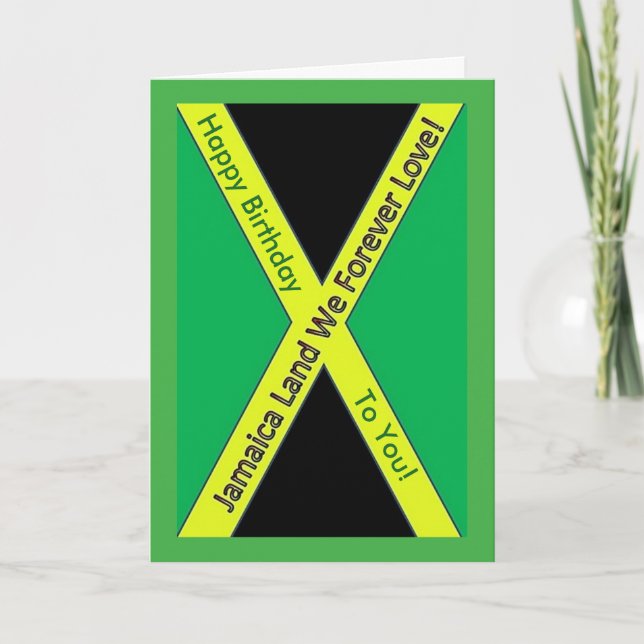 Jamaican Birthday Card (Front)