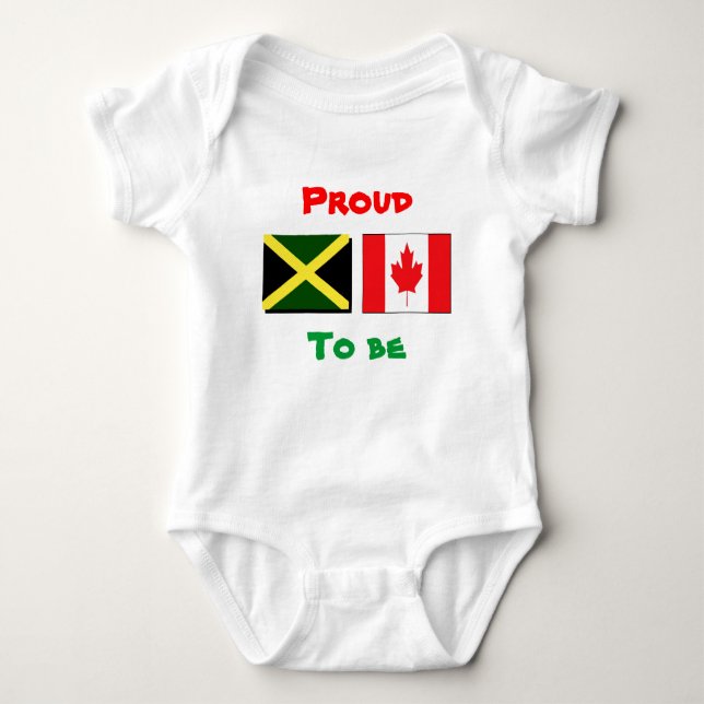 Jamaican/Canadian baby t-shirts (Front)