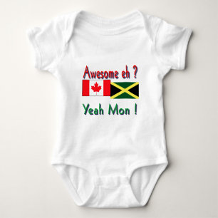 jamaican-canadian roots baby bodysuit