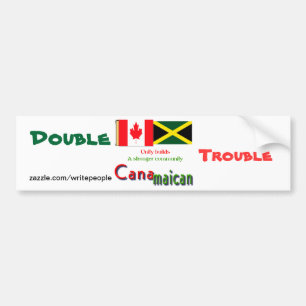 jamaican-canadian roots bumper sticker
