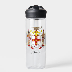 Jamaican Coat of Arms, Flag, Jamaica Water Bottle