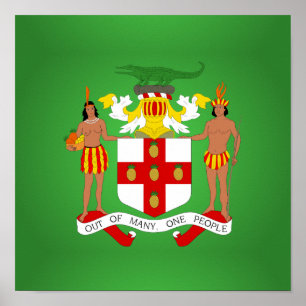 Jamaican coat of arms poster