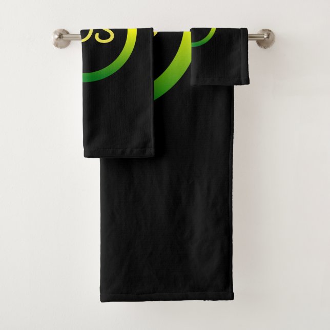 Jamaican colours  - bath towel set (Insitu)