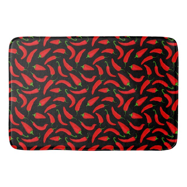 Jamaican Cooking Chilli Pepper Bath Mat (Front)