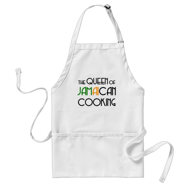 jamaican cooking queen standard apron (Front)