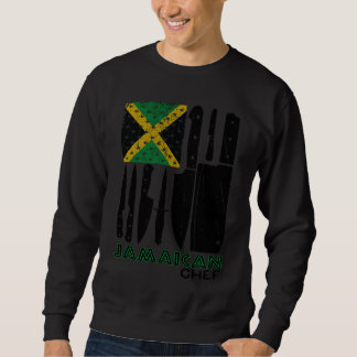 Jamaican Cuisine Culinary Jamaica American Flag Ch Sweatshirt