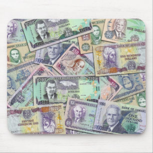 Jamaican currency - banknotes mouse pad