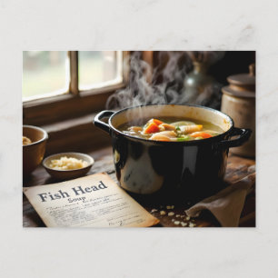 jamaican fish head soup postcard
