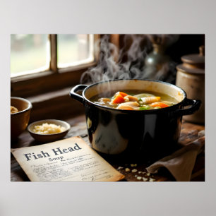 jamaican fish head soup poster