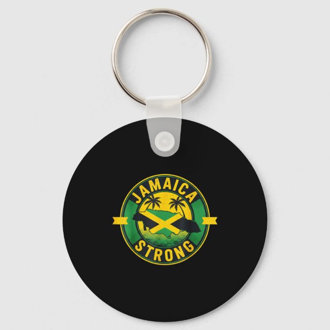 Jamaican Flag Adventures Key Ring (Front)