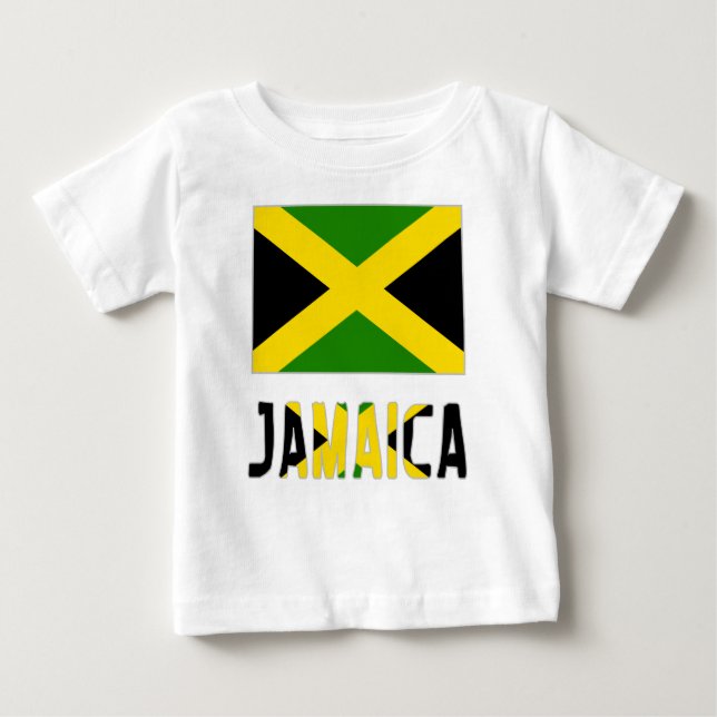 Jamaican Flag and Jamaica Baby T-Shirt (Front)