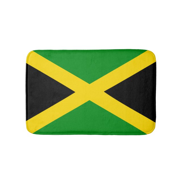 Jamaican Flag Bath Mat (Front)