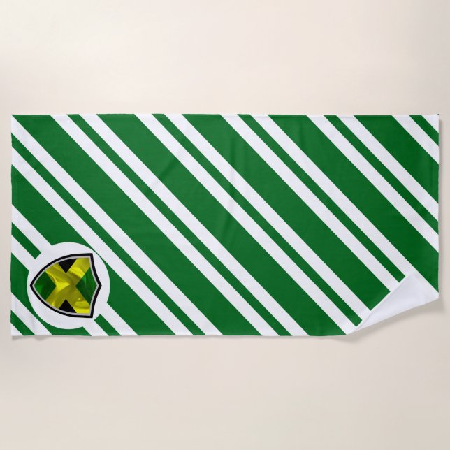 Jamaican flag beach towel (Front)