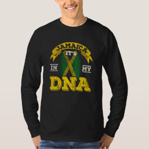 Jamaican Flag Black Woman Melanin Queen Afro Herit T-Shirt