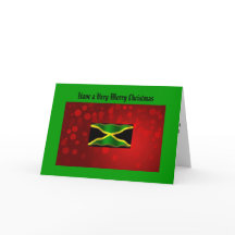 Jamaican Flag Christmas Card