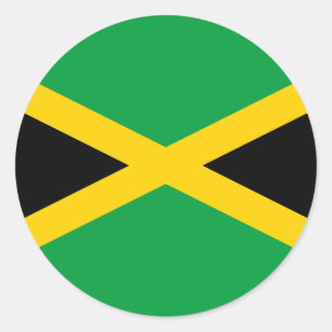 Jamaican Flag Classic Round Sticker