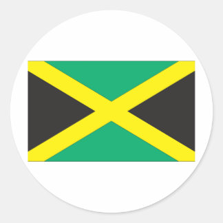 Jamaican Flag Classic Round Sticker
