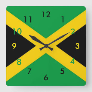 Jamaican Flag Clock