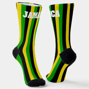 Jamaican Flag Colours Striped Socks