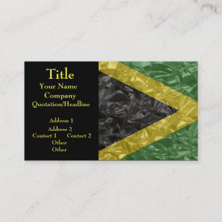 Jamaican Flag - Crinkled Business Card