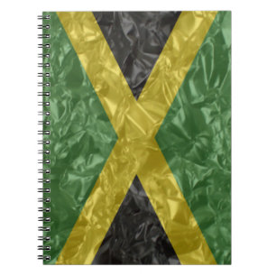 Jamaican Flag - Crinkled Notebook