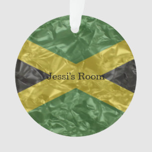 Jamaican Flag - Crinkled Ornament