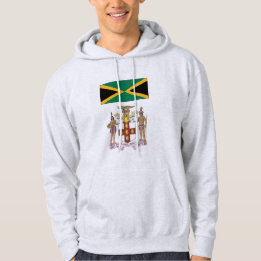 Jamaican Flag & Cultural Symbols Pride Hoodie